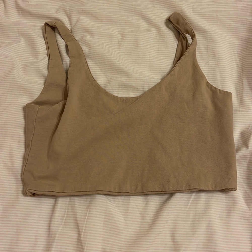 Brown crop top
